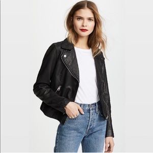 SOLD Madewell washed leather jacket